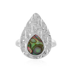 Bague en argent et Coquillage d'Abalone
