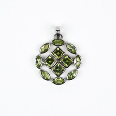 Pendentif en argent et Péridot