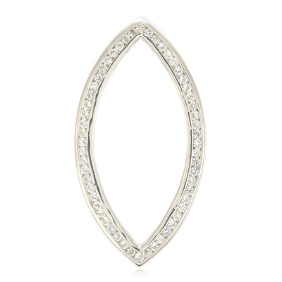 Pendentif en argent et Topaze blanche (MONOSONO COLLECTION)