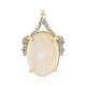 Pendentif en or et Opale blanche du Brésil