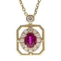 Collier en or et Rubis AAA du Mozambique (CIRARI)