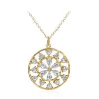 Collier en argent et Topaze blanche