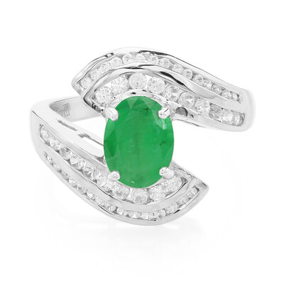 Bague en argent et Emeraude de Bahia