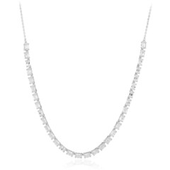 Collier en argent et Topaze blanche