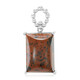 Pendentif en argent et Obsidienne acajou