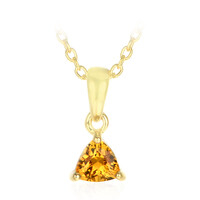 Collier en argent et Scapolite cognac