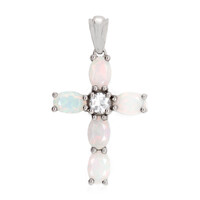 Pendentif en argent et Opale Welo