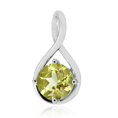 Pendentif en argent et Quartz de l'Ouro Verde