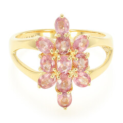 Bague en or et Saphir Padparadscha non chauffé (AMAYANI)