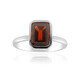 Bague en argent et Grenat du Mozambique