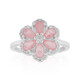 Bague en argent et Quartz rose pastel