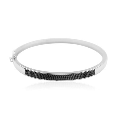 Bracelet en argent et Spinelle noir