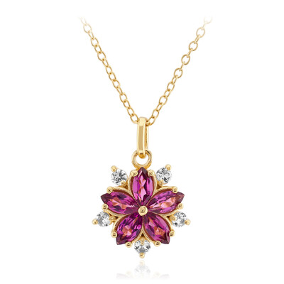 Collier en argent et Grenat Rhodolite