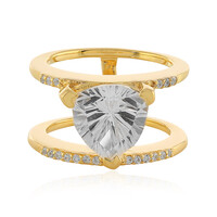 Bague en argent et Quartz blanc