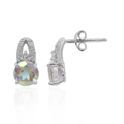 Boucles d'oreilles en argent et Topaze Rayon de Lune