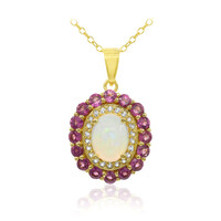 Collier en argent et Opale Welo