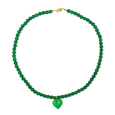Collier en argent et Onyx vert (Riya)