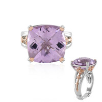 Bague en argent et Améthyste Rose de France (Dallas Prince Designs)