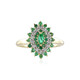 Bague en or et Emeraude de Zambie