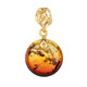 Pendentif en argent et Ambre de la Baltique Lever du soleil (dagen)