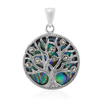 Pendentif en argent et Coquillage d'Abalone (Art of Nature)