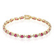 Bracelet en or et Rubis AAA du Mozambique (CIRARI)