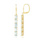 Boucles d'oreilles en argent et Topaze bleu ciel