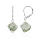 Boucles d'oreilles en argent et Améthyste verte