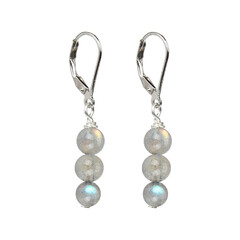 Boucles d'oreilles en argent et Labradorite