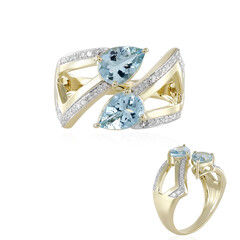 Bague en or et Aigue-Marine Santa Maria (de Melo)
