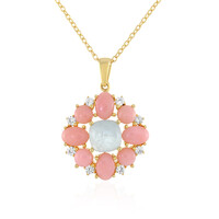Collier en argent et Aigue-marine