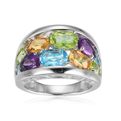 Bague en argent et Améthyste de Zambie