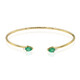 Bracelet en or et Emeraude de Zambie AAA (CIRARI)