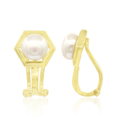 Clip d'oreille en argent et Perle de culture d'eau douce (TPC)