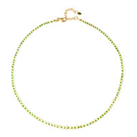 Collier en argent et Diopside de Russie