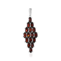 Pendentif en argent et Grenat du Mozambique
