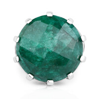 Bague en argent et Emeraude