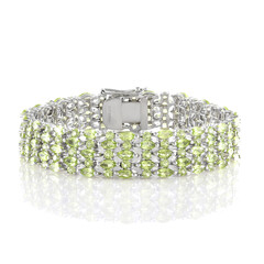 Bracelet en argent et Péridot