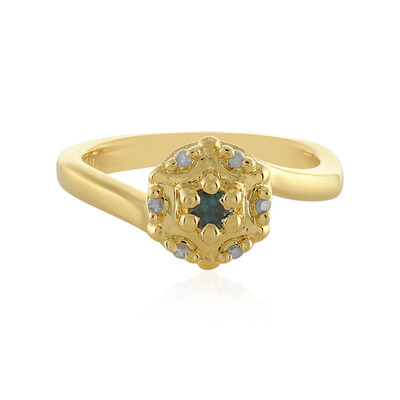 Bague en argent et Diamant bleu I3