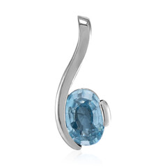 Pendentif en argent et Zircon de Ratanakiri