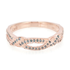 Bague en argent et Diamant fantaisie
