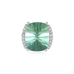 Pendentif en argent et Fluorite verte