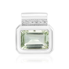 Pendentif en argent et Améthyste verte