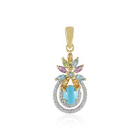 Pendentif en argent et Turquoise Sleeping Beauty