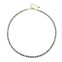 Collier en argent et Saphir bleu