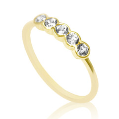Bague en or et Zircon