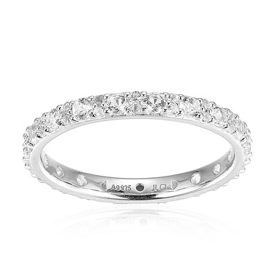 Bague en argent et Topaze blanche