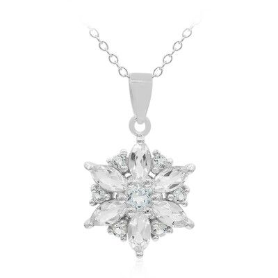 Collier en argent et Topaze blanche