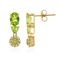 Boucles d'oreilles en argent et Péridot