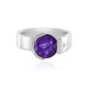 Bague en argent et Améthyste de Sibérie (de Melo)